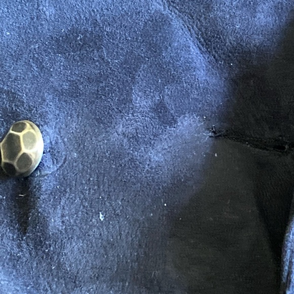 Vintage 1960s Mod Aleksander Norway Blue Lamb Leather Belted Jacket Women's S - Picture 12 of 16